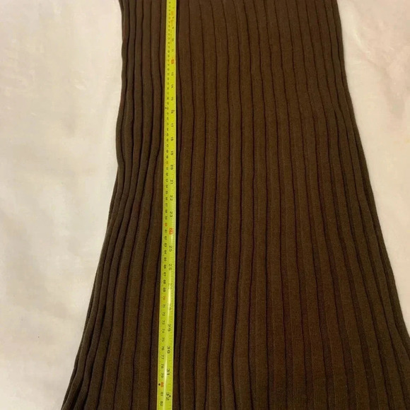Industry Women's Viscose BlendKnittedBrown Long Skirt  Casual Stretch Size L NWT - Picture 6 of 9